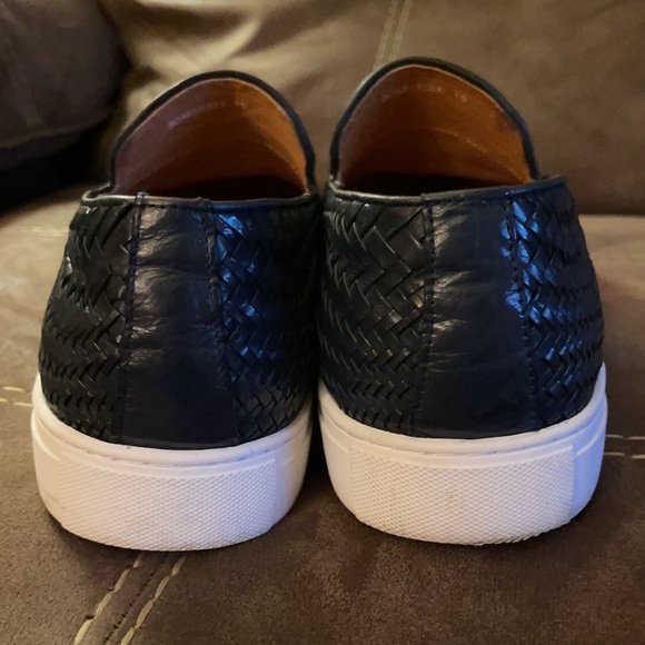 Marc Nolan Navy Woven Horse-Bit Sneakers - Picture 5 of 9